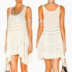 Free People Intimately Voile Trapeze Midi Dress Blouse